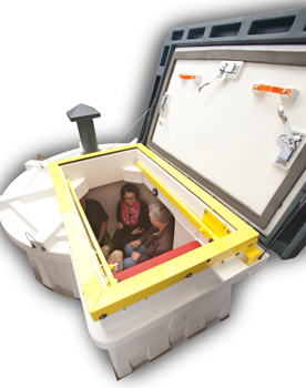 In Ground Safety Shelter, In Ground Tornado Shelter, In Ground Safe Room, In Ground Tornado Shelter, Roto-Molded Shelter, In Ground Storage Shelter,